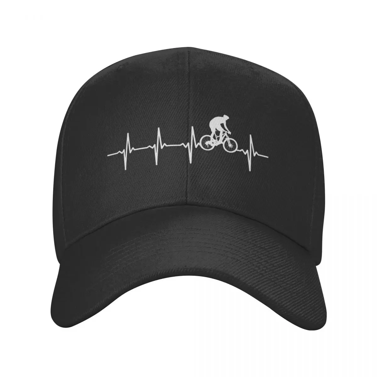 

New MTB Mountain Biking Heartbeat Baseball Cap Men Women Adjustable Adult Gift For Mountain Bikers Dad Hat Summer Snapback Caps