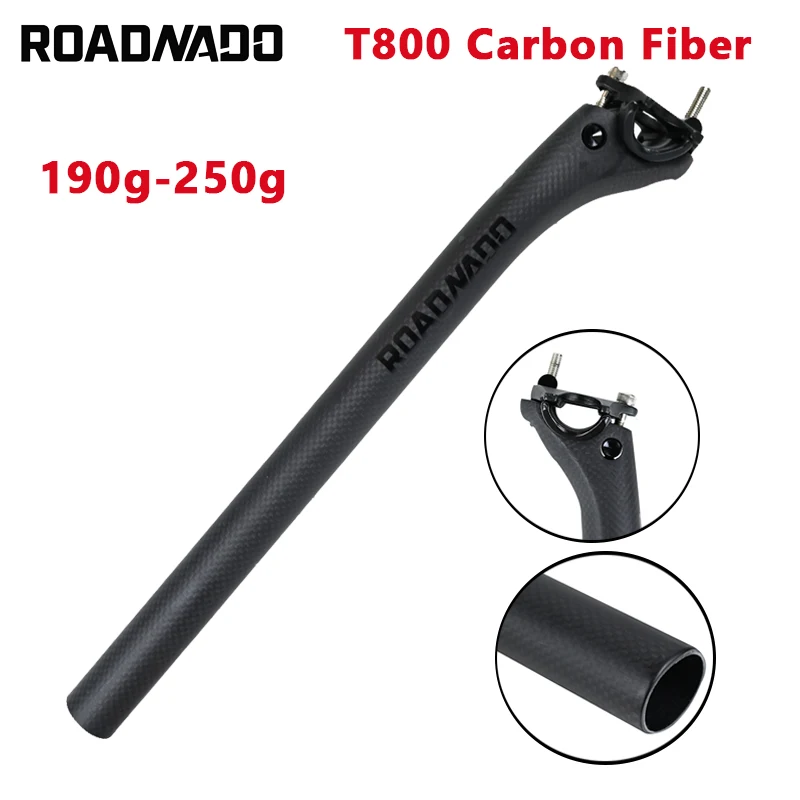 Full Carbon Fiber Bicycle Seat Post Durable Mountain Road Bike Seat Tube Cycling Parts For MTB Seatpost 350/400 27.2/30.8/31.6mm