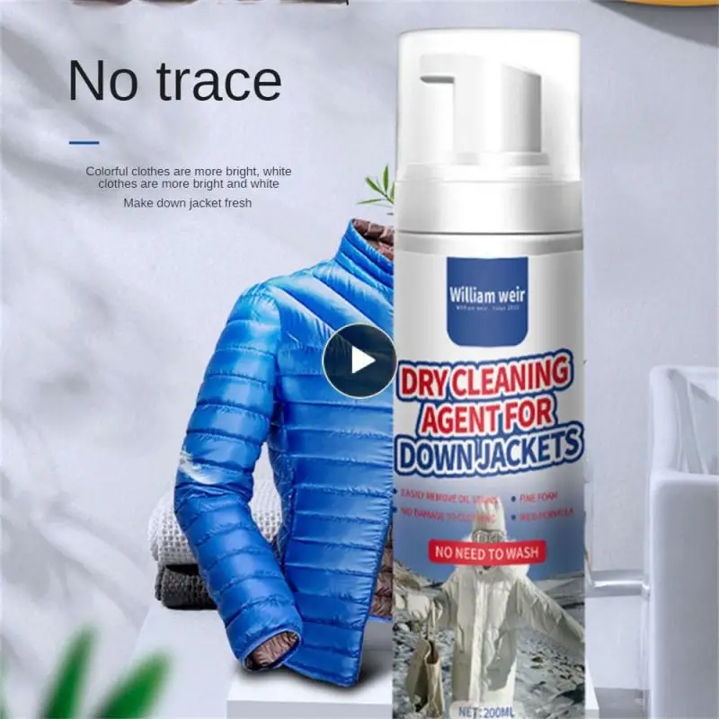 

Fast Decontamination Cleaning Agent Foaming Degreasing Cleaner Household Detergent Waterless Clothing Cleaner Atomizing 200ml