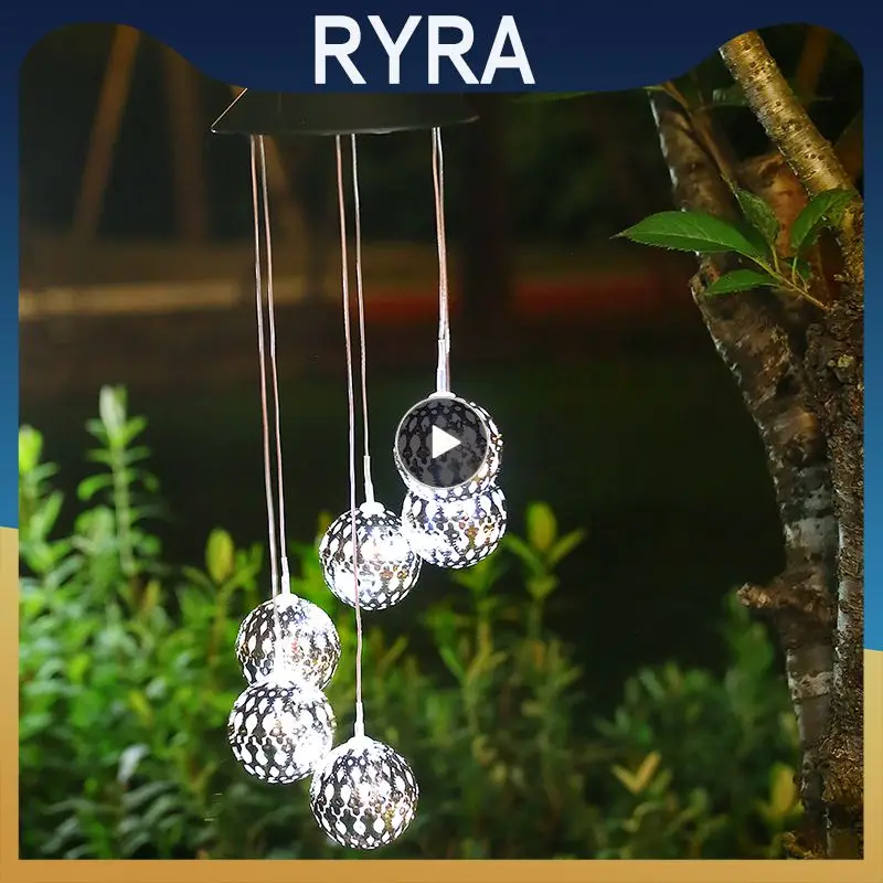 

LED Wind Solar Lights For Garden Decor Solar Wind Chime Light Outdoor LED Night Light Solar Powered Home Christmas Decor