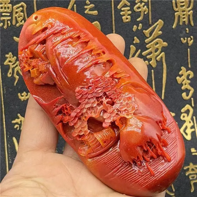 

Китайский античный кулон Huanglong из нефрита