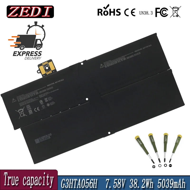 ZEDI новый оригинальный аккумулятор для ноутбука G3HTA056H Microsoft Surface Pro X 1876 13 дюймов MQ03 7