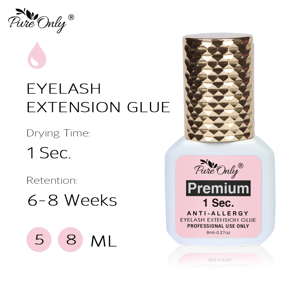 8 мл Профессиональный антиаллергенный клей для наращивания ресниц 1S