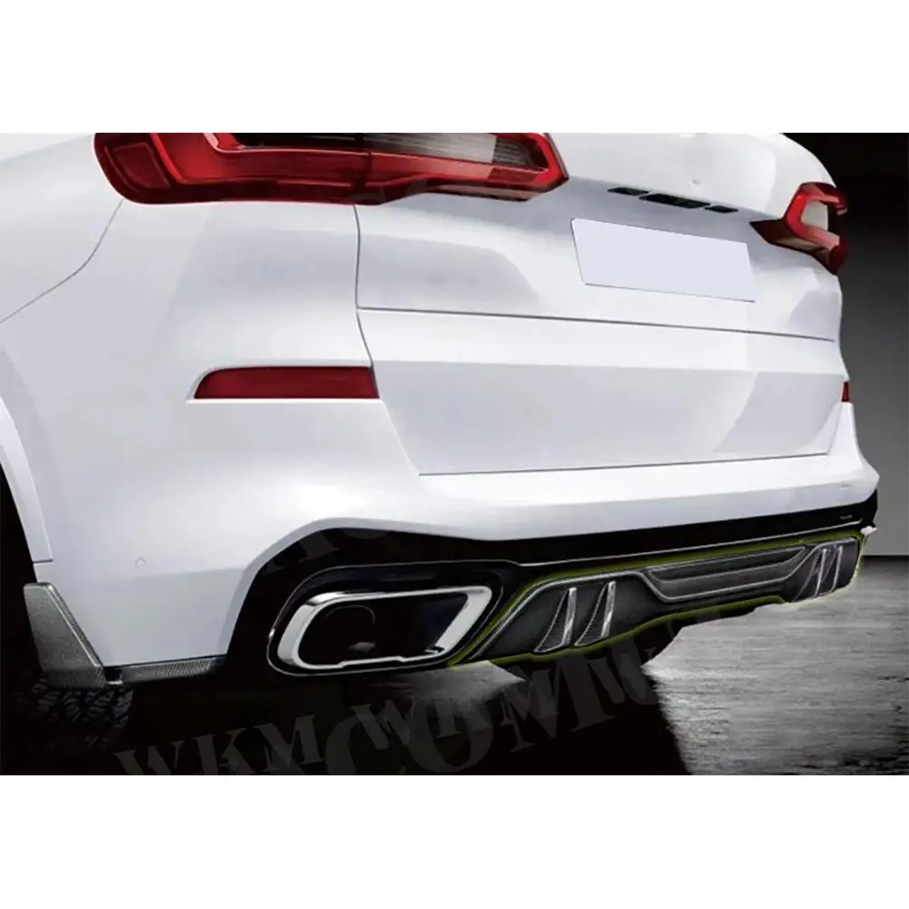 ABS Carbon Look Автомобильный задний бампер Диффузор для BMW X5 G05 M Sport 2019 комплект кузова