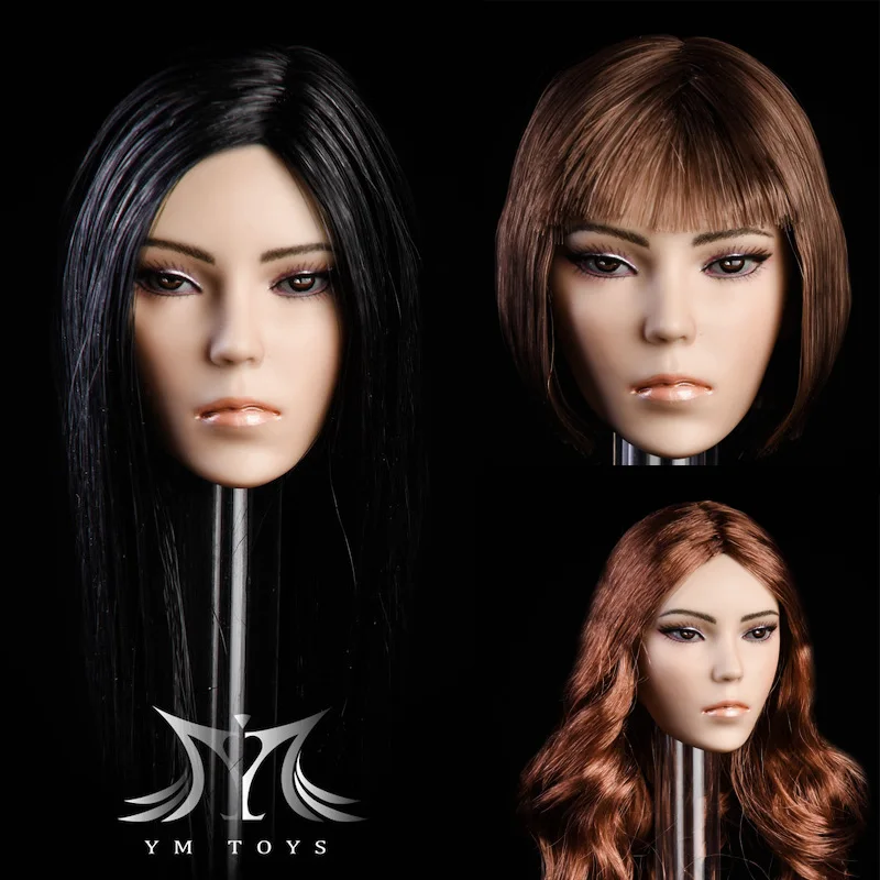 YMTOYS YMT014 1/6 женская голова лепка женщина-солдат резьба модель подходит для 12