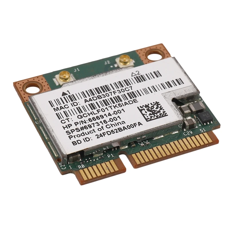 Двухдиапазонная Беспроводная мини-карта Pci-E 2 4 МБ 802.11A/B/G/N Wi-Fi Bluetooth 300 для Hp Bcm943228Hmb