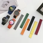 Ремешок силиконовый для Samsung Galaxy Watch 4 46 мм 42 мм Gear S3 active 2 40 44 мм, магнитный браслет для Huawei Amazfit bip loop, 20 мм 22 мм
