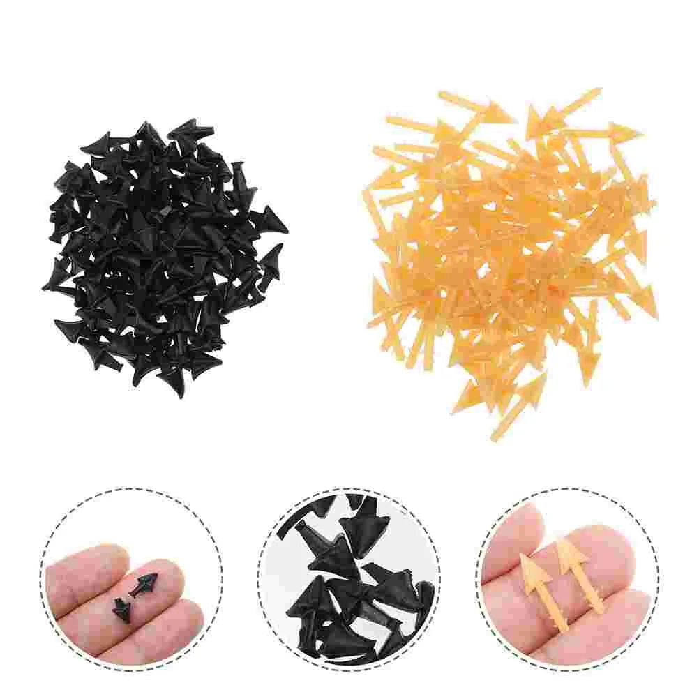 

140 Pcs Beak Accessories Toy Mouth Fake Chick Supplies Bird DIY Pvc Craft Birds