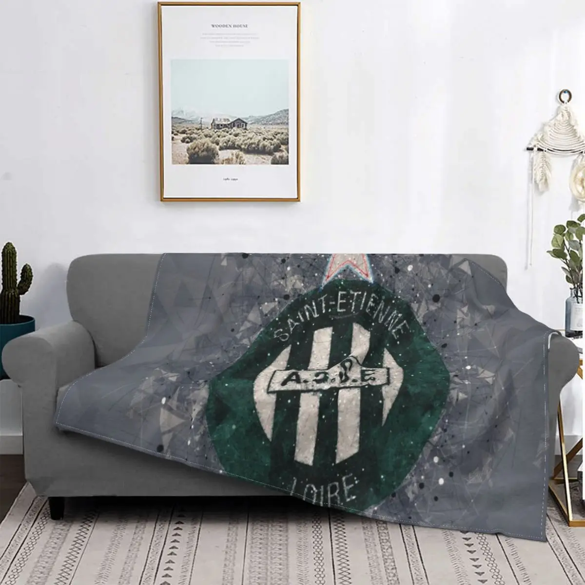 

As Saint-ﾩtienne Blanket Bedspread Bed Plaid Bed Plaid Baby Blanket Sofa Blankets Children'S Cover Blanket On The Bed