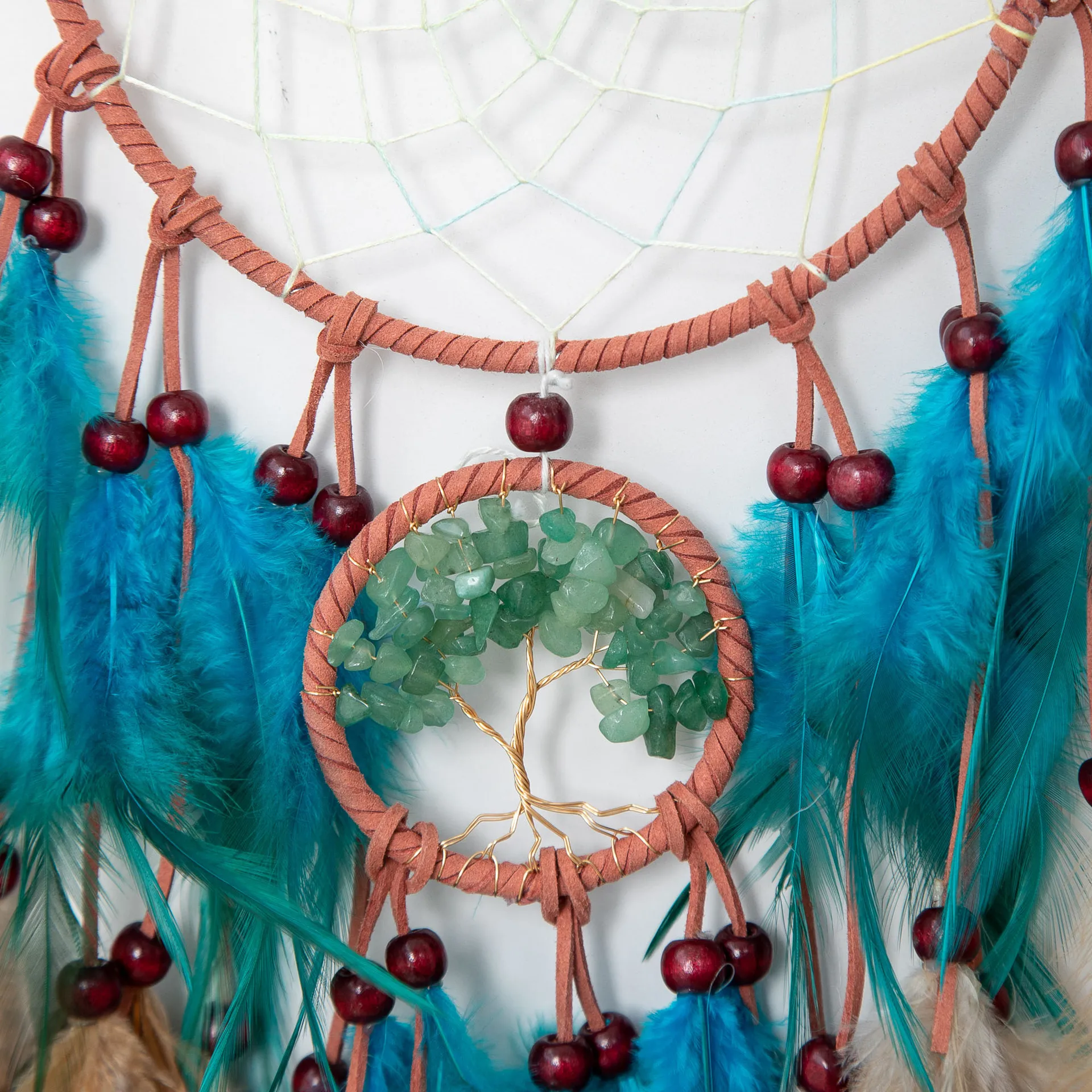 Подвеска Древо жизни Большой Ловец снов с колокольчиком ветра Воздушная