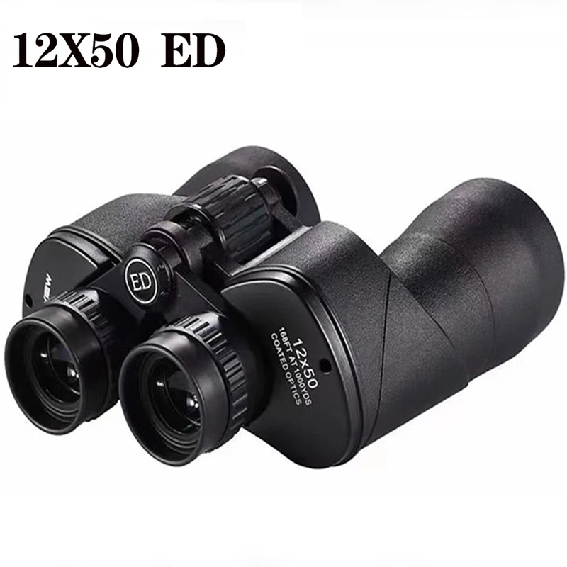 12X50 ED Professional Powerful Binoculars Long Range Hunting Telescope HD Lll Night Vision Monocular For Outdoor Camping Travel