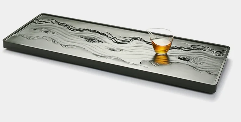 Ujin каменный поднос для чая бытовой чайный сервиз из сланца кунг-фу