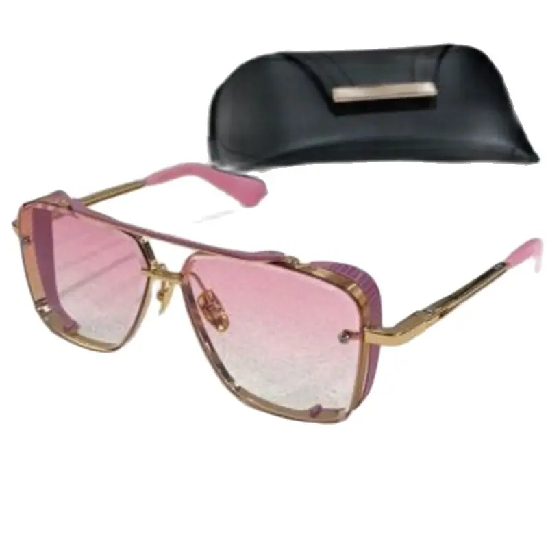 

Luxury brand sunshade mirror for men and women Summer UV protection advanced sense glasses Sunscreen driving goggles