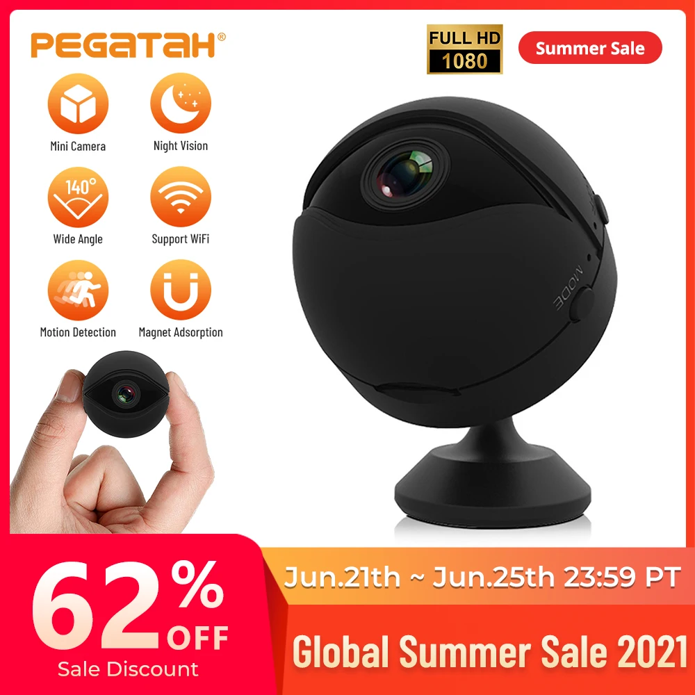 

1080P Full HD Wifi Mini Camera Night Vision P2P Micro Camcorder Video Record Camera Motion Detective Surveillance Small Cameras