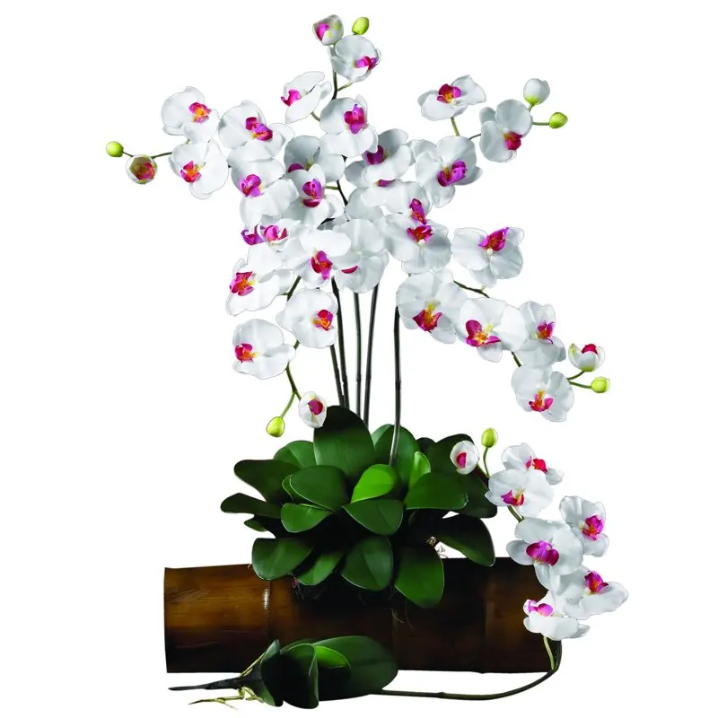 

Superb White Artificial Stem Flowers (6 Pack), Long-Lasting Natural-Looking Home Décor