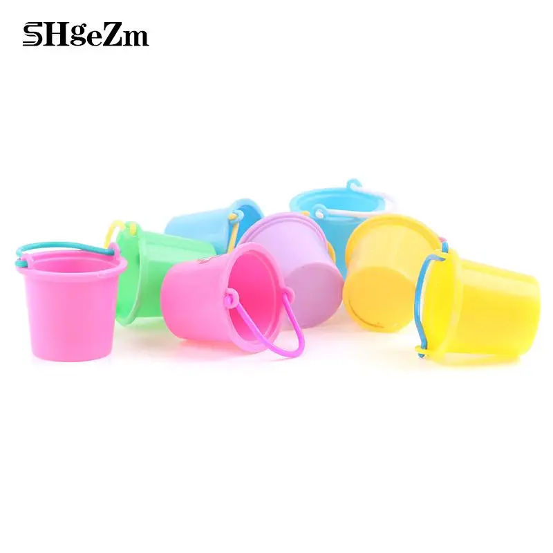

1Pcs 1:12 Plastic Water Bucket Fairy Home Kitchen Dollhouse Miniature Bucket Classic Pretend Play Game Furniture Toys Gifts