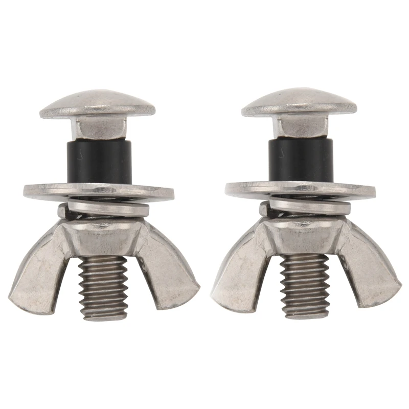 

2Pcs Stainless Steel Diving Screws Bolts Wing Nuts With 4 Washers Underwater Tech Diving Gear Equipment