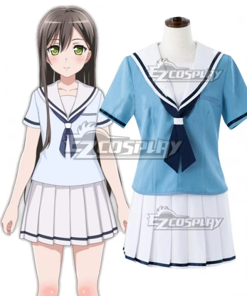 

BanG Dream! Poppin' Party Kasumi Toyama Hanazono Tae Dress Halloween Party Daily Girls JK Skirt Suit Cosplay Costume E001