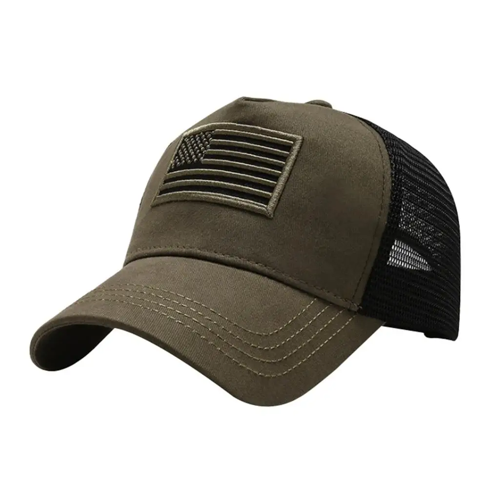 

Outdoor Hunting Hat Cotton Washed National Flag Embroidered Sunshade Sports Caps
