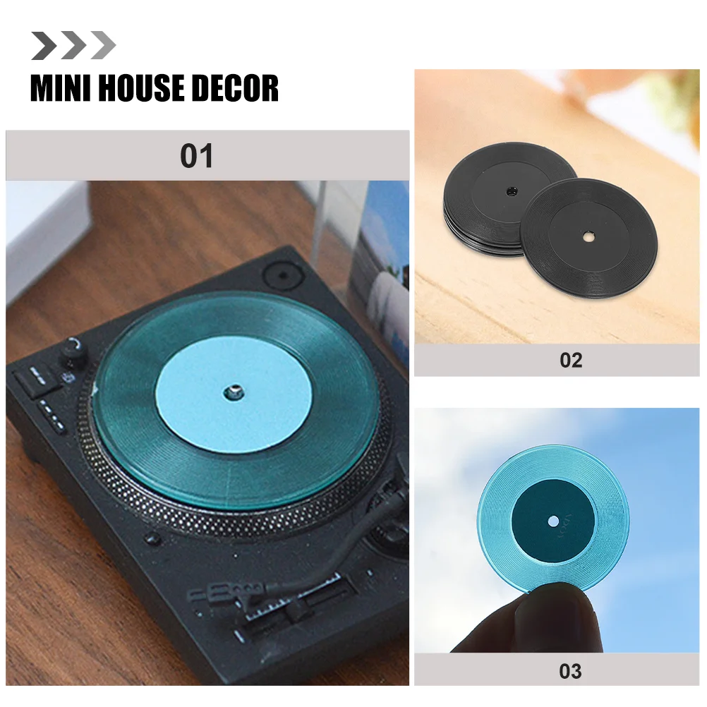 12 шт. пластинка CD настенный декор кукольный домик пластинки виниловые аксессуары