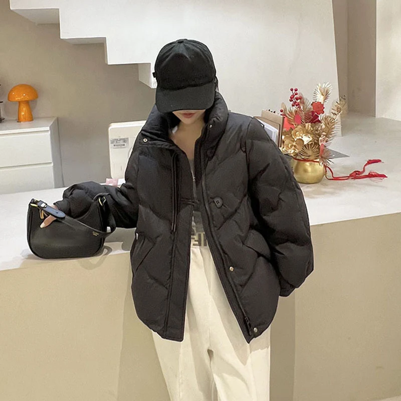 DEODAR Winter Women Down Jacket Ladies Short 90% White Duckdown Casual Coats Female Polyester Fabric Loose Fashion Warm Parka