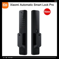 newest xiaomi automatic smart door lock pro biometric fingerprint nfc security smart lock work with apple homekit mi homeapp