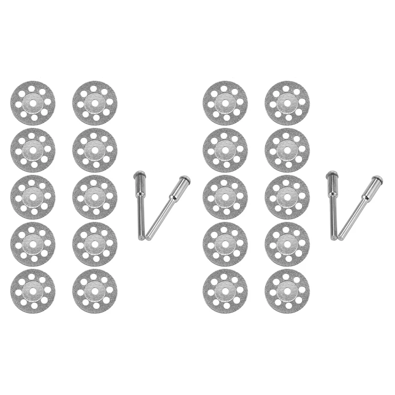 

20Pcs Accessories 20Mm Diamond Cutting Disc For Metal Grinding Wheel Disc Mini Circular Saw For Drill Rotary Tool