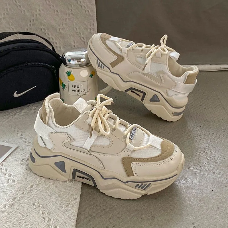 2023 new women's shoes increase fashion solid color breathable women's vulcanized shoes summer sports shoes ladies sports shoes