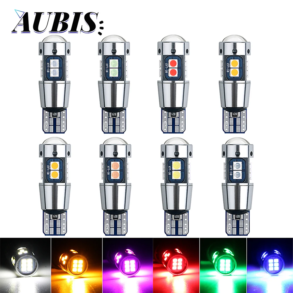 

10 шт., Сверхъяркие светодиодные лампы W5w 194 T10