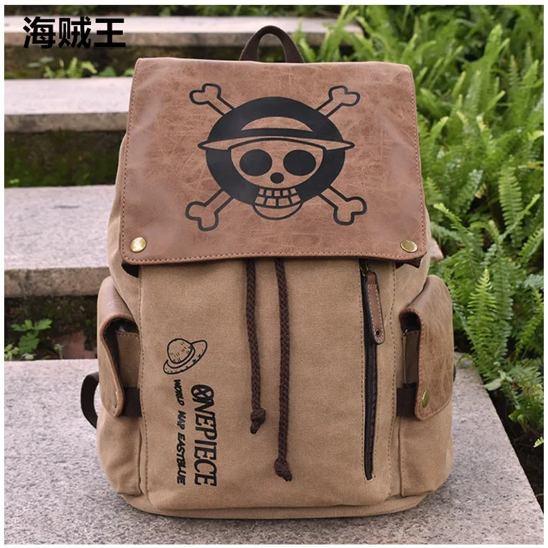 

Schoolbag Naruto Schoolbag Male Trend High School Canvas Children's Backpack Schoolbag Boys and Girls Backpack Zipper Shoulders