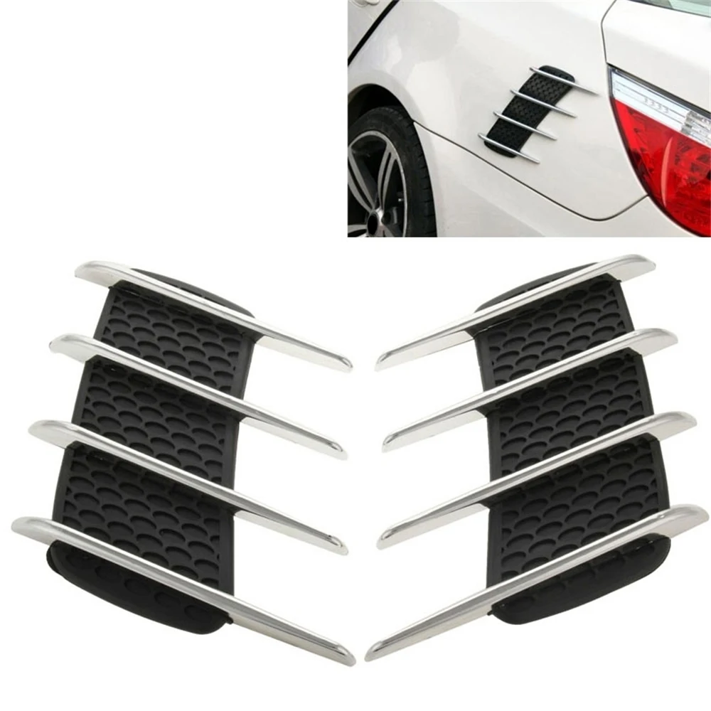 

Universal 2 PCS Car Styling Hood Simulation Air Outlet Auto Body Decoration Modification Stickers Vehicle Accessories