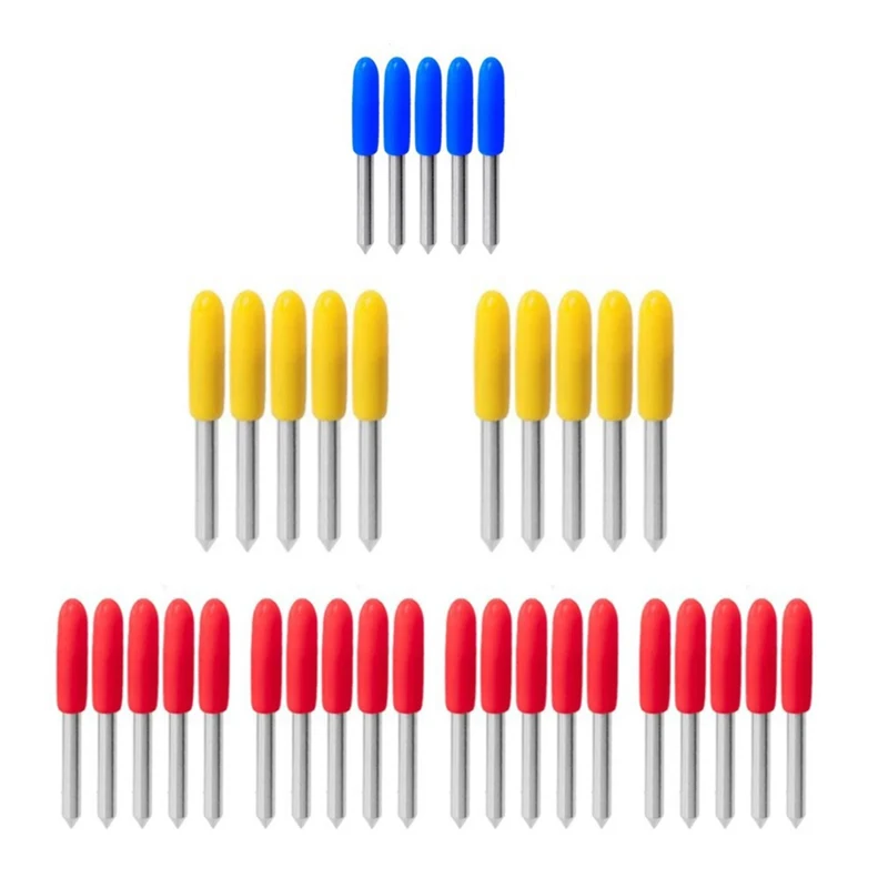 

1 set Roland Cricut Plotter Blade 30/45/60 Degree Knife Milling Cutter Blades Vinyl Cutter Offset Knife Replacement Carving Tool