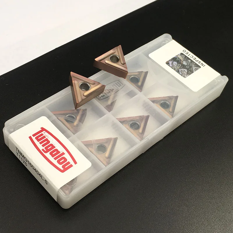 100% оригинал 10 шт. TNMG160404 R / L T1125 TNMG160408 токарные инструменты твердосплавные вставки