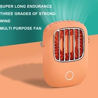 retro usb neck mounted fan portable mini usb durable fan 5v air cooler rechargeable fan quiet cooling home