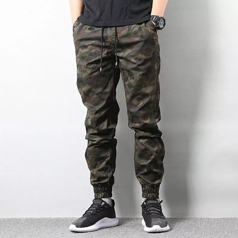 

Мужские камуфляжные брюки-карго, повседневные камуфляжные штаны для бега с лесным лесом, мужские тактические брюки, военные брюки, 2020