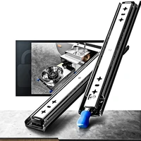 1 pair 10 40 inch heavy duty drawer slides with lock full extension ball bearing locking rails glides industrial slider runners