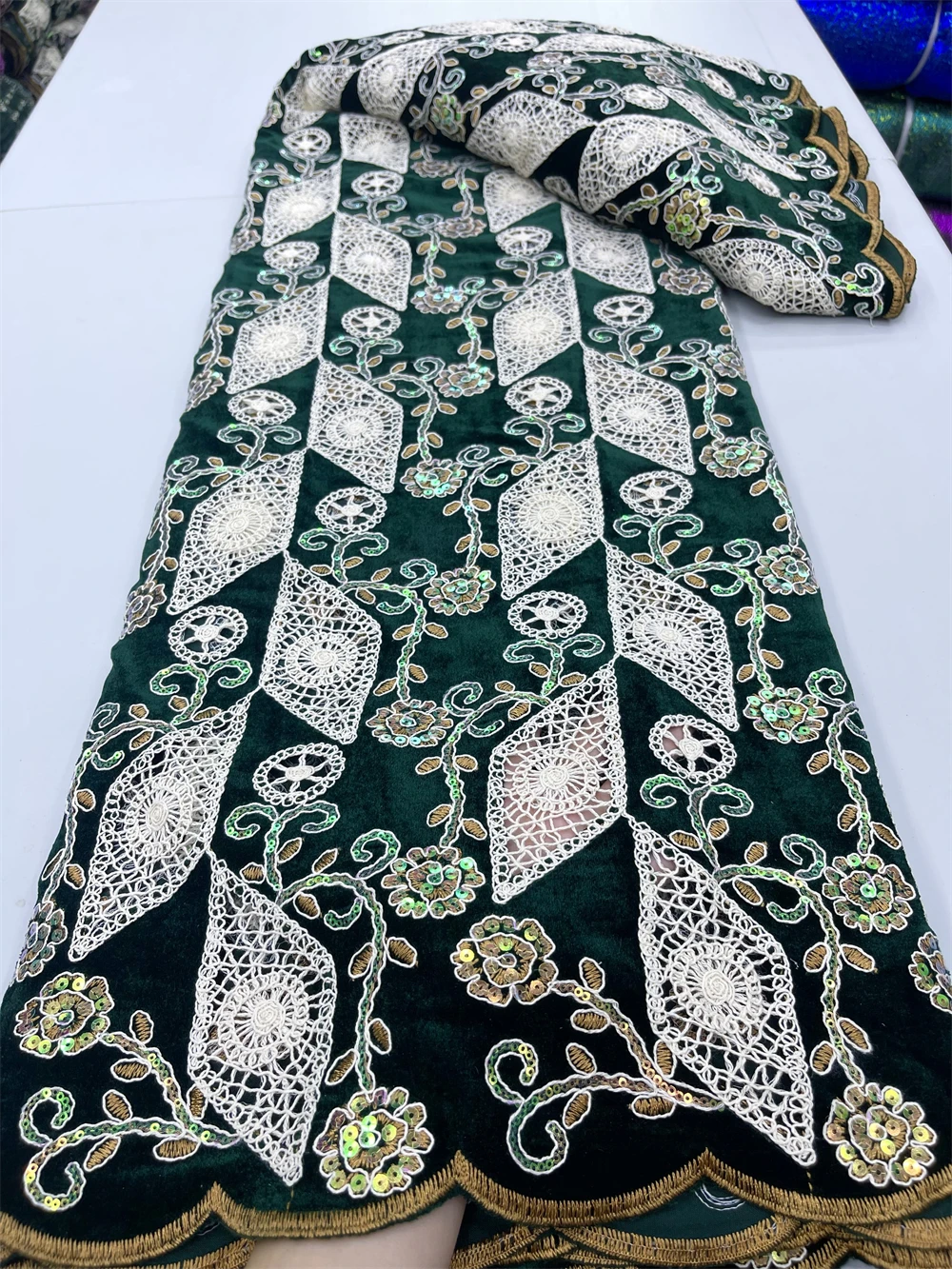 Французская вышитая сетчатая кружевная ткань 2024 высококачественные африканские