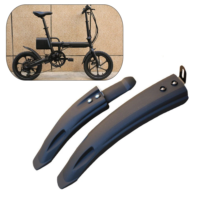 

1 Pair Universal Bike Fender Anti-aging Folding Resistance Tough Mudguard For 14 In 16 In 18 In Bicycle Electric Scooter