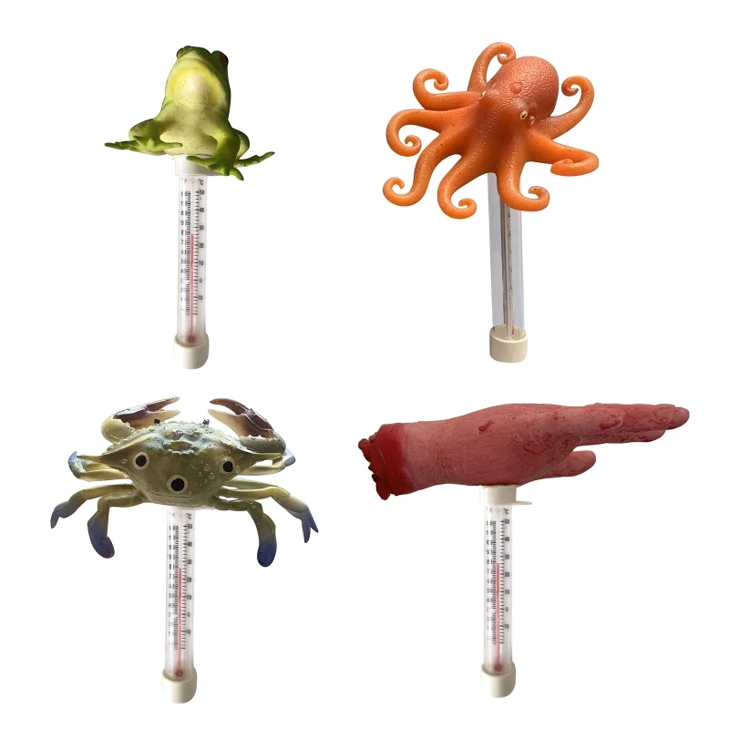 

Thermometer for Swimming Pool Hot Tub High Accuracy Floating Hand/Crab/Octopus/Frog Thermometer Summer Pool 1pc Drop Shipping