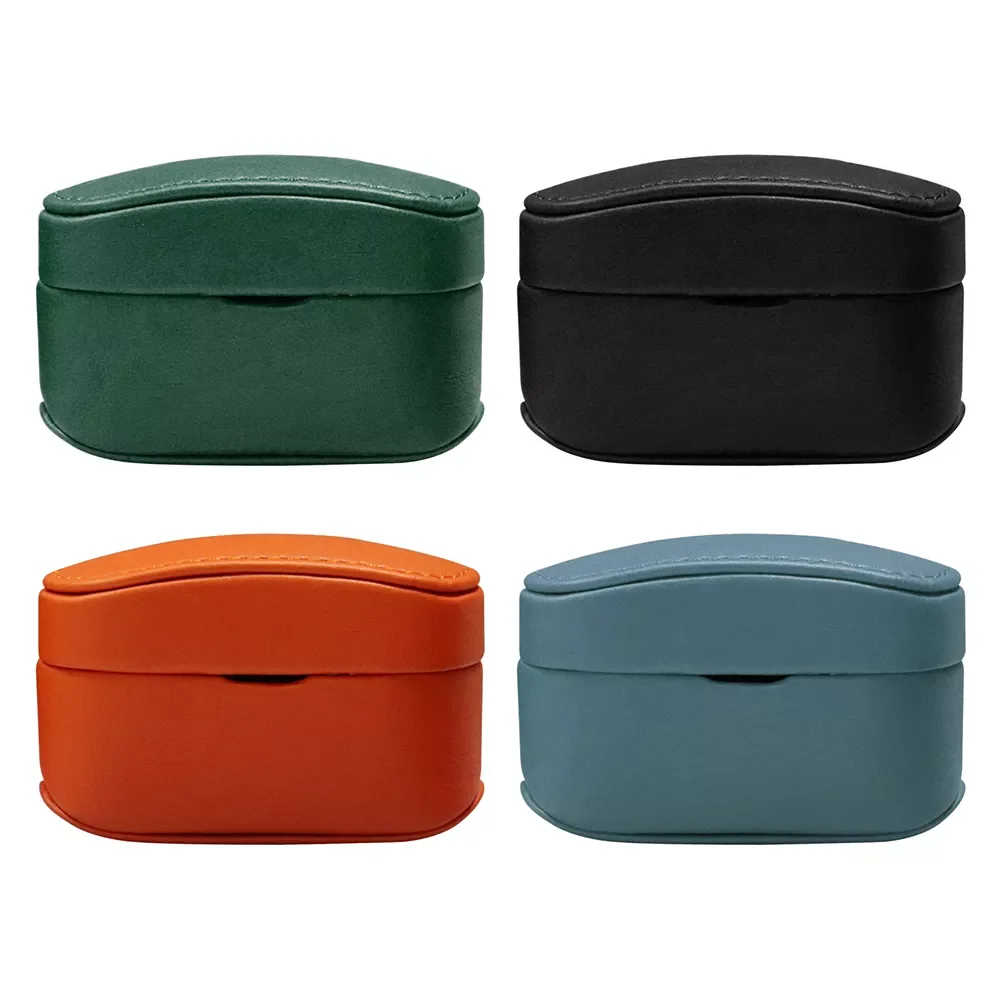 

Wireless Earbuds PU Leather Case Pouch Cover Use for Sony WF-1000XM4 Shockproof Anti-fall Full Protective Cover Charging Case
