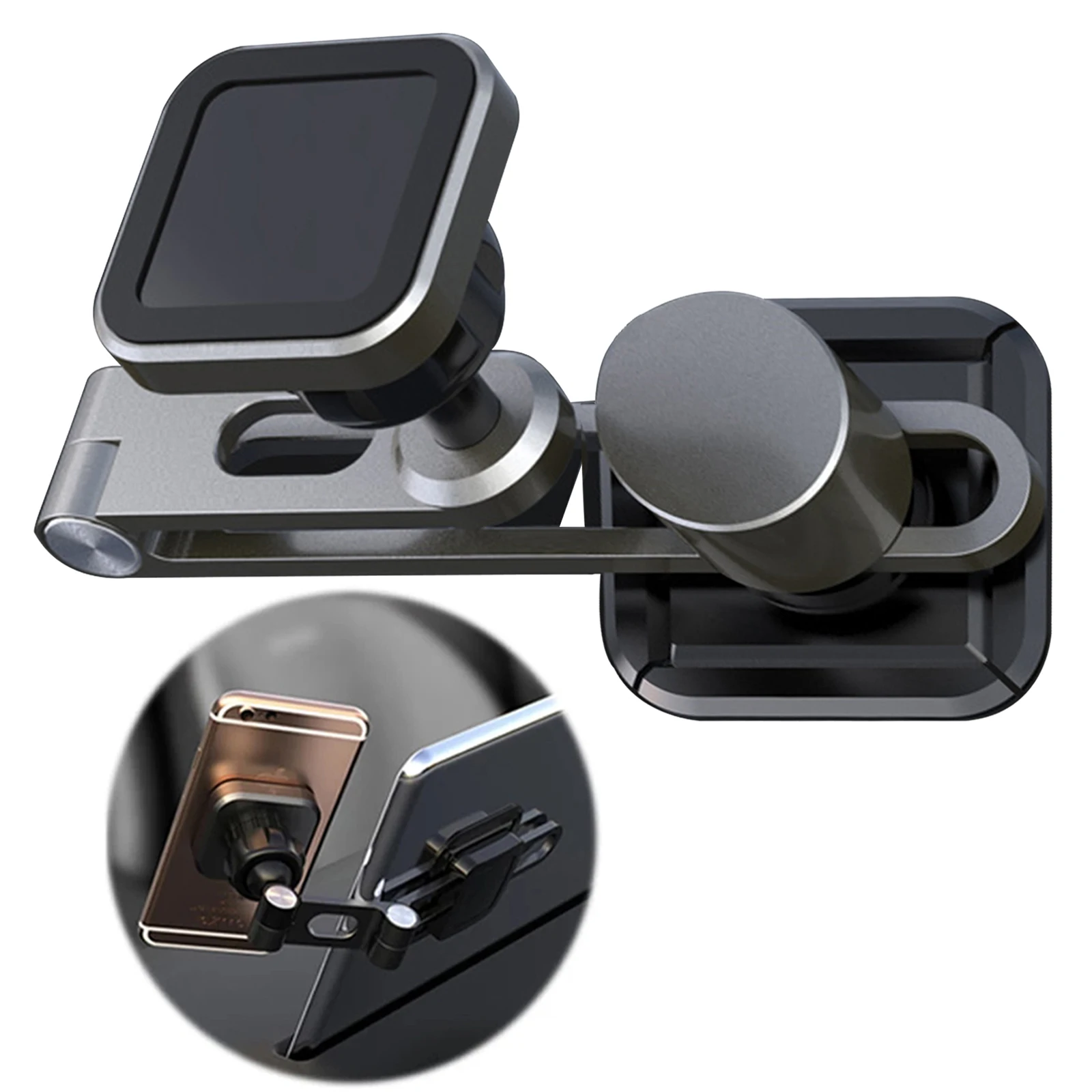 

Magnetic Car Cell Phone Holder for Tesla Model 3/Y Floating Screen Auto Folding Hiddens Car Phone Mount Adjustable GPS Bracket