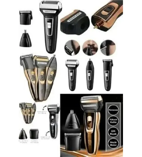 

Перезаряжаемая машинка для бритья волос и бороды, носовые волосы, получение 3 прав, набор 007 007C