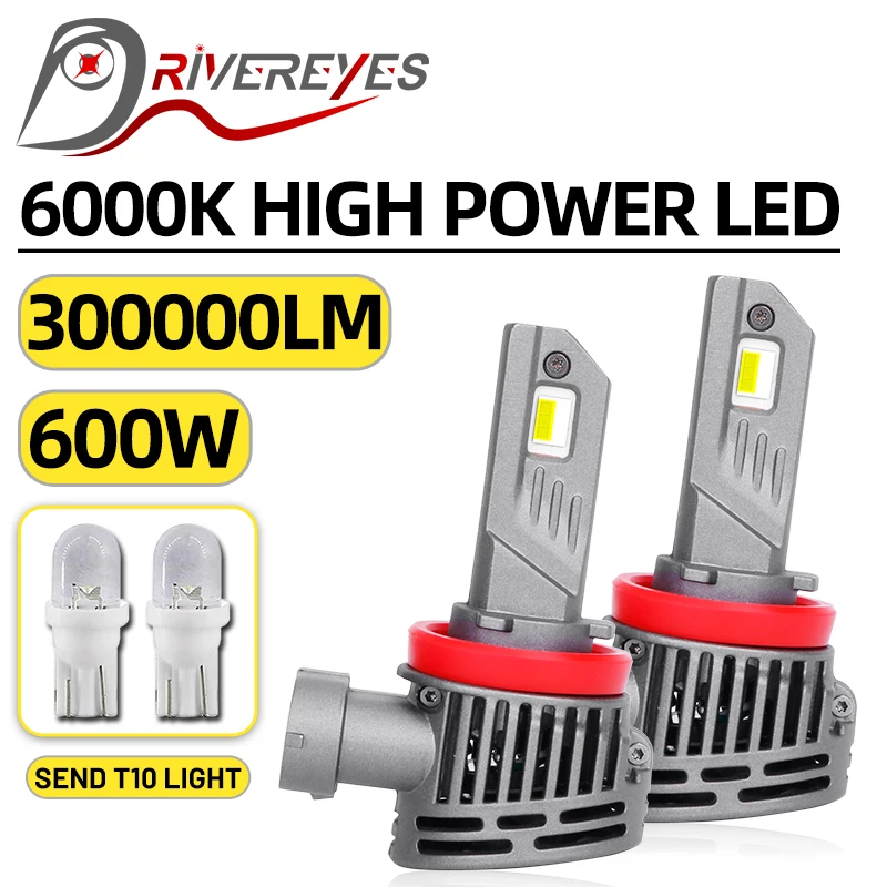 

600W H7 LED 300000LM High Low Beam LED Light H7 H11 HB3 9005 H8 H9 9012 HIR2 HB4 9006 3570 CSP Chip Fog Lamp Plug&Play 12V 24V