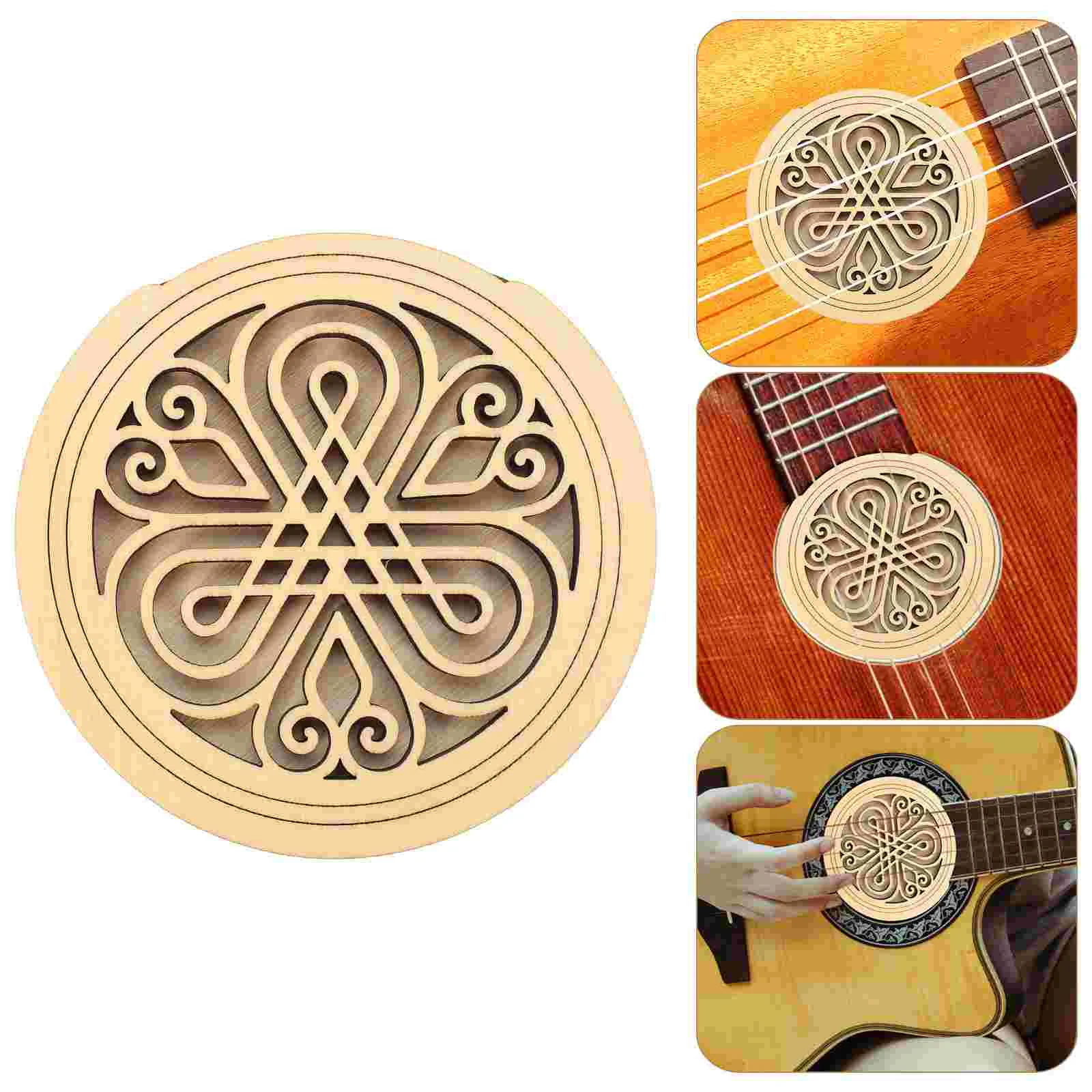 

Guitar Cover Hole Sound Feedback Soundhole Wooden Buster Reducer Protector Acoustic Pickup Accessory Accessories Blocker Wood