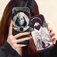 marvel logo moon knight phone case for samsung galaxy a32 4g 5g a51 4g 5g a71 4g 5g a72 4g 5g carcasa coque liquid silicon