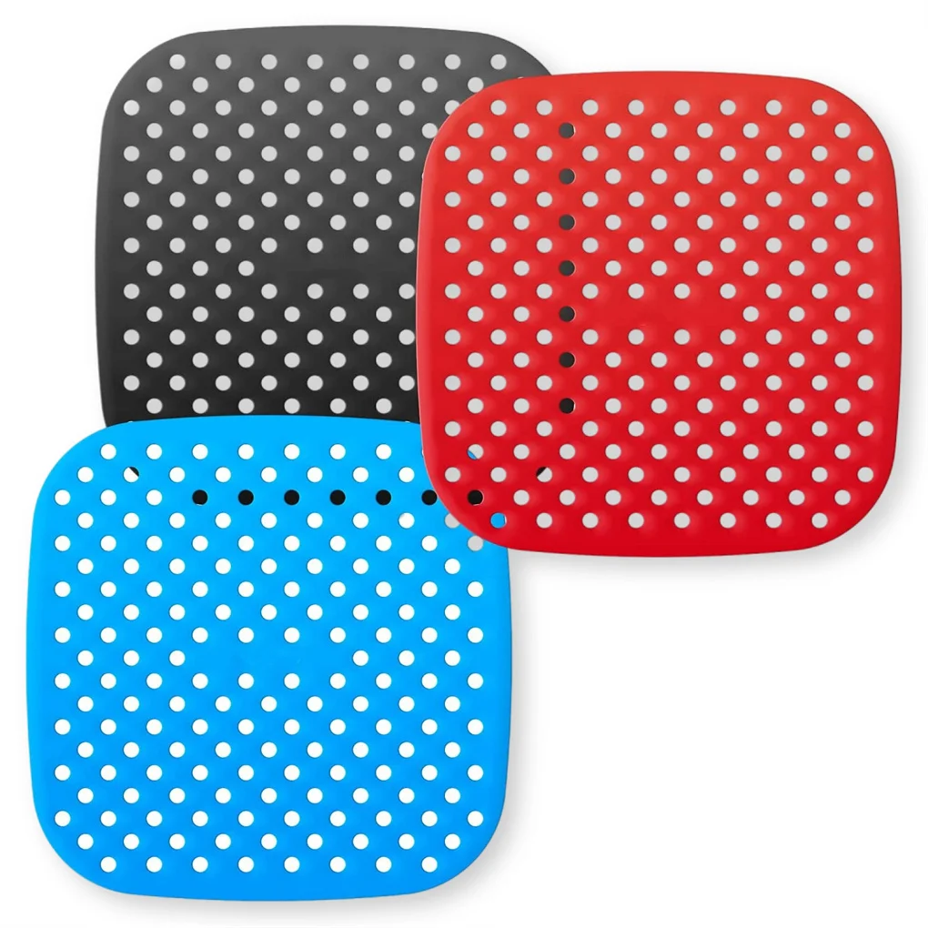 

Heat-Resistant Air Fryer Liners Non-Stick Silicone Mats Trays Restaurant