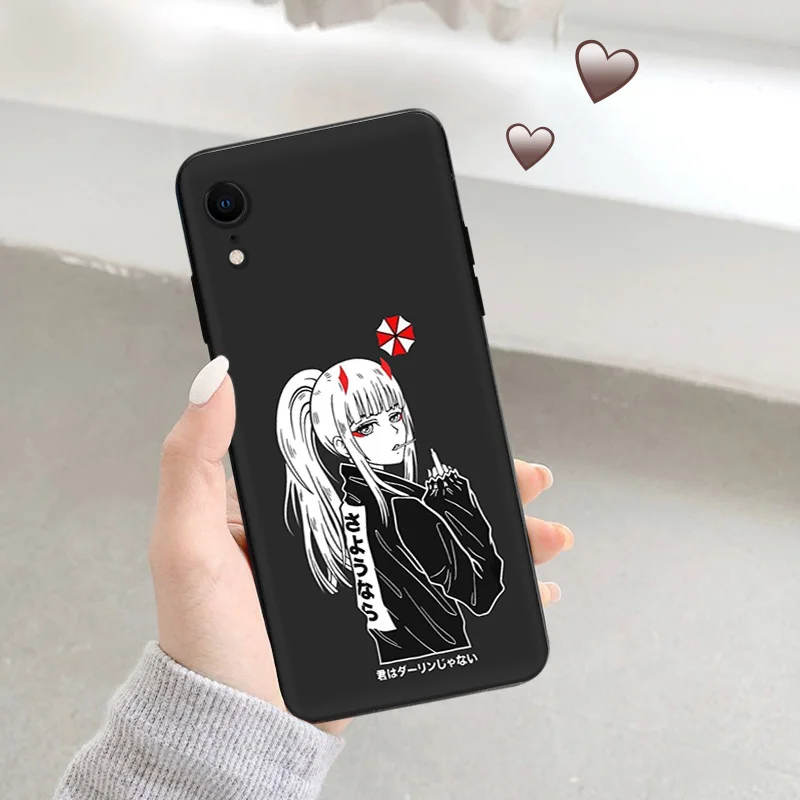 Черный матовый чехол для телефона iphone 16 15 14 13 12 Mini 11 16Pro Max 7 8 Plus X XS XR мягкий с