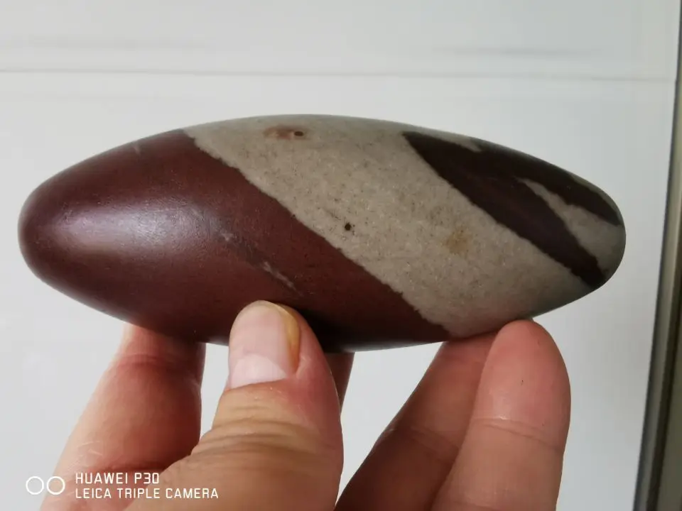 

4.61" Shiva Lingam Stone Narmada River India Excellent & Pure Lingam