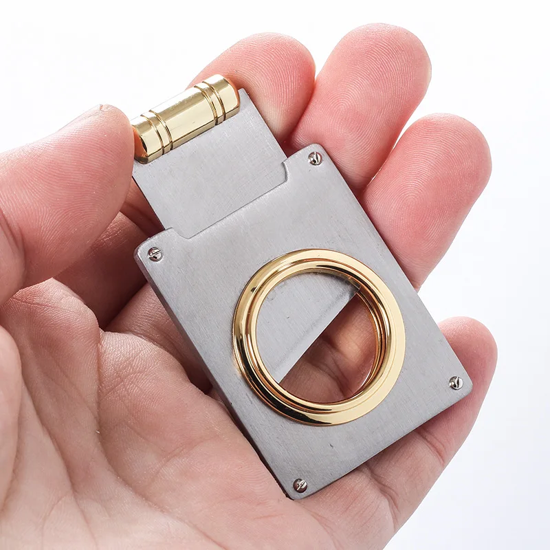 Резак для сигар из нержавеющей стали металлический квадратный резак гильотина