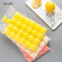 jo life 10pcsset ice cube mould bag hand made disposable self sealing transparent diy quick freezing pudding bags